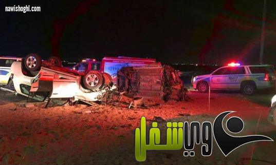 القوي العاملة المصرية تتابع حادث مصرع 6 مصريين بدولة الكويت بحادث سير